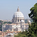 View of St. Peter's Dome from the Anita Garibaldi Monument on the Janiculum Hill in Rome, June 2012