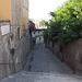 Stairs going down the Via San Pietro in Montorio in Rome, June 2012