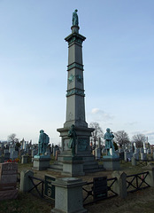 Civil War Memorial in Calvary Cemetery, March 2008