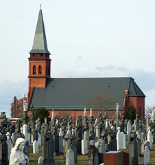 Church and Calvary Cemetery, March 2008