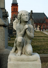 Statue of an Angel in Calvary Cemetery, March 2008
