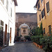 Dead-End Street in Trastevere in Rome, June 2012