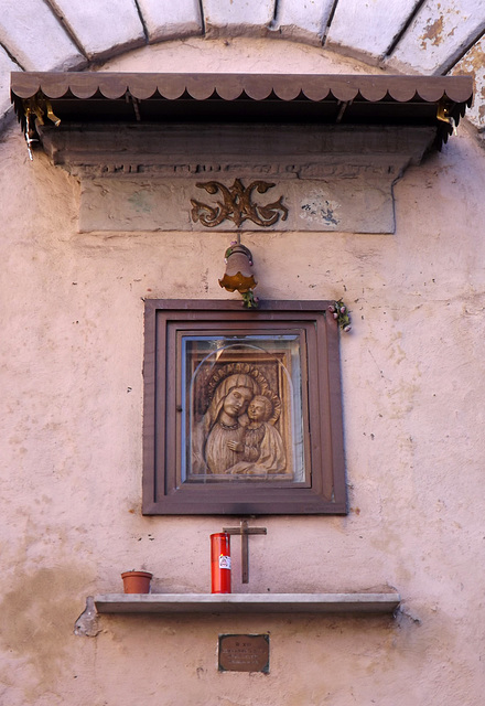 Shrine at the End of a Street in Trastevere in Rome, June 2012