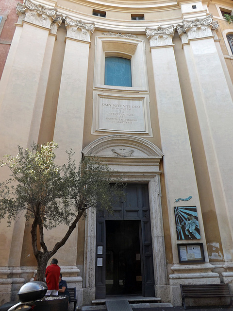The Exterior of the Church of St. Dorothy in Trastevere in Rome, June 2012