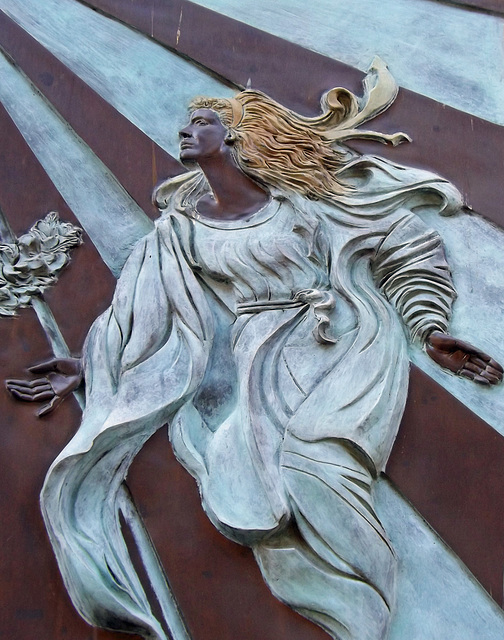 Detail of a Relief on the Facade of the Church of St. Dorothy in Trastevere in Rome, June 2012