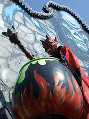 Devil Stirring a Cauldron on the Ghost Hole Ride in Coney Island, June 2010