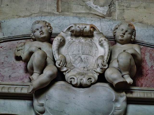 winchester cathedral, hants. superb c17 tomb of richard weston, lord portland, +1634, by isaac besnier