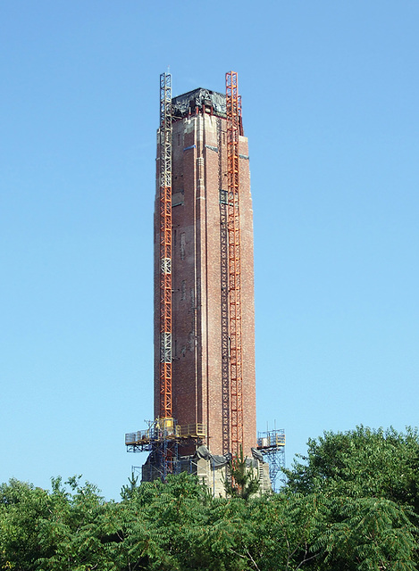 Jones Beach Water Tower Under Renovation, July 2010