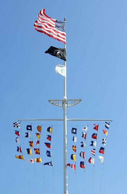 Flags in the Central Mall in Jones Beach, July 2010