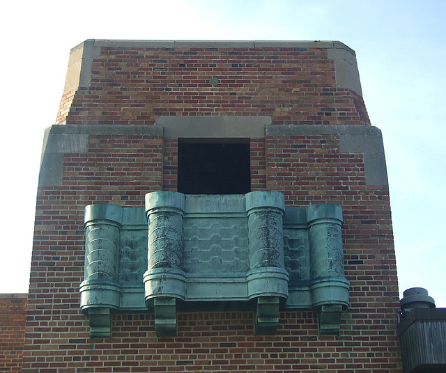 Detail of the Balcony on the Snack Bar in Jones Beach, July 2010