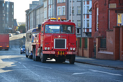 Isle of Man 2013 – Scammell Crusador with a 1978 Leyland Leopard bus on tow
