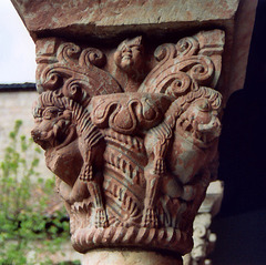 Column Capital in the Cuxa Cloister in the Cloisters, April 2007