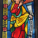 Gabriel Stained Glass Panel in the Cloisters, Sept. 2007