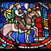 Theodosius Arrives at Ephesus Stained Glass Panel in the Cloisters, Sept. 2007
