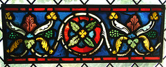Sections of a Border Stained Glass in the Cloisters, Sept. 2007