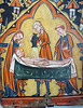 Detail of the Preparation of Christ's Body for Entombment Panel from a Tabernacle in the Cloisters, Sept. 2007
