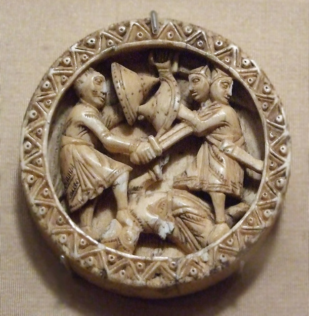 Game Piece with Hercules Slaying Three-Headed Geryon in the Cloisters, October 2009