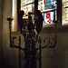Eagle Lectern & Stained Glass Windows in the Cloisters, Oct. 2006