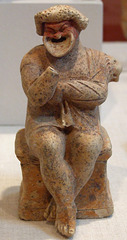 Vase in the Form of a Comic Actor Sitting on an Altar in the Princeton University Art Museum, August 2009