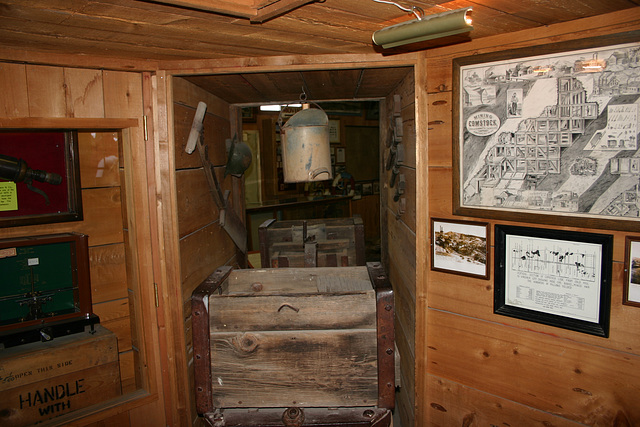 Mining museum display