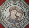 Detail of the Ge Mosaic from Antioch in the Princeton Museum, August 2009