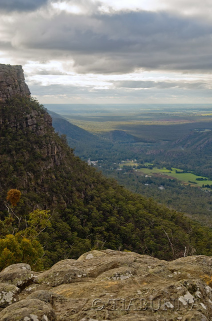 Over Halls Gap from the Grampians