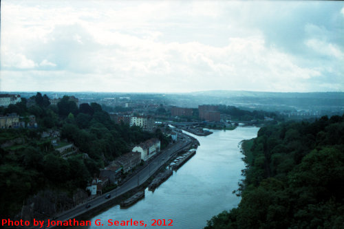 River Avon from Clifton Bridge, Picture 3, Edited Version, Bristol, England (UK), 2012