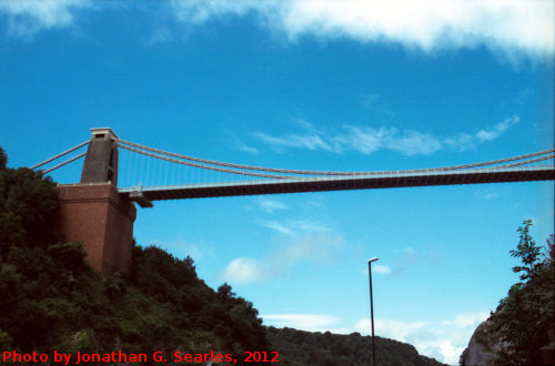 Clifton Suspension Bridge, Picture 15, Edited Version, Bristol, England (UK), 2012