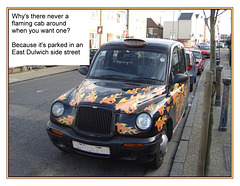 flaming cab