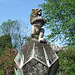 Lion Sundial in Old Westbury Gardens, May 2009
