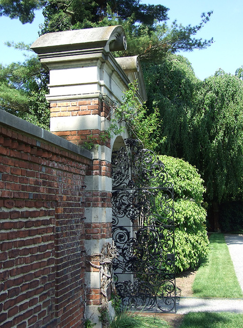 The Gate to the Walled Garden in Old Westbury Gardens, May 2009