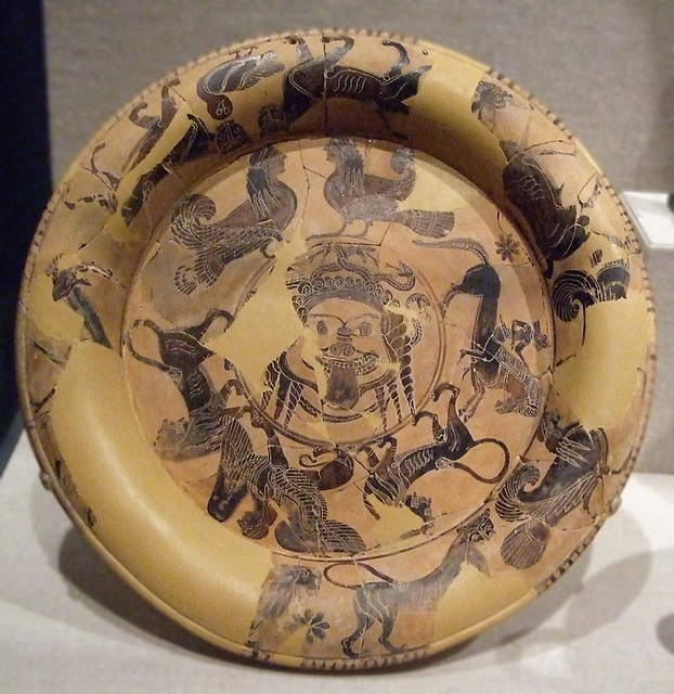 Black-Figure Plate by the Gorgon Painter in the Walters Art Museum, September 2009