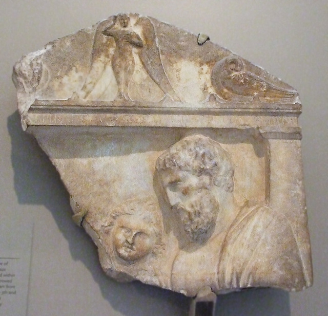 Fragmentary Grave Relief of the Daughter of Kleomachos in the Walters Art Museum, September 2009