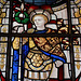 Detail of War Memorial Stained Glass, Horbury Church, West Yorkshire