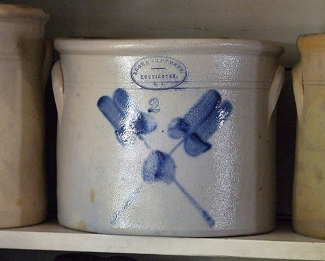 Detail of the Long Island-Made Pottery in the Layton General Store in Old Bethpage Village Restoration, May 2007
