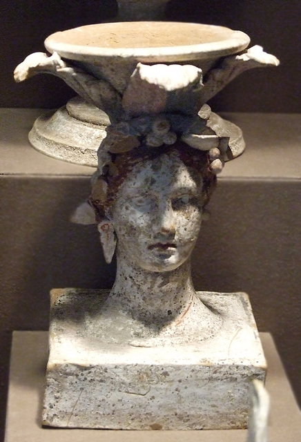 Incense Burner in the Form of a Female Head in the Walters Art Museum, September 2009