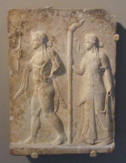 Apollo and Artemis Relief in the Walters Art Museum, September 2009