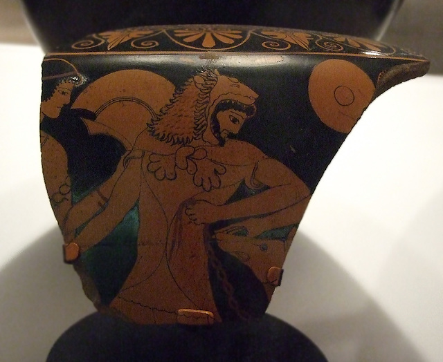 Fragment of a Hydria by the Berlin Painter in the Boston Museum of Fine Arts, June 2010