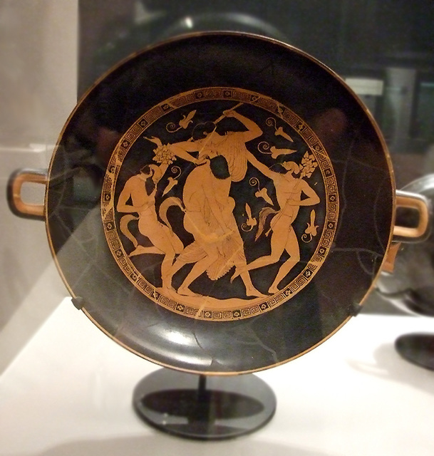 Kylix with Satyrs and Maenads by Douris in the Boston Museum of Fine Arts, June 2010