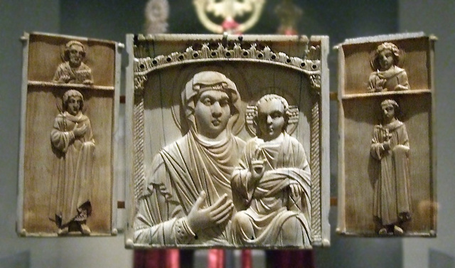 Triptych Icon with the Virgin Hodegetria and Saints in the Walters Art Museum, September 2009