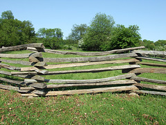 Fence in Old Bethpage Village Restoration, May 2007