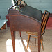Teacher's Desk  in the One Room Schoolhouse in Old Bethpage Village Restoration, May 2007