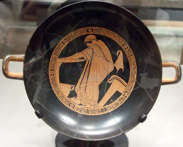 Kylix by Douris with a Woman Washing her Hands in the Boston Museum of Fine Arts, June 2010