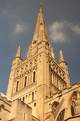 Norwich Cathedral spire, Norfolk, England