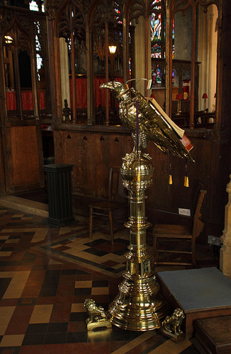 Lectern at St Peter and St Paul Church, Lavenham, Suffolk, England