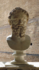Bust of Silenus in the Capitoline Museum, July 2012