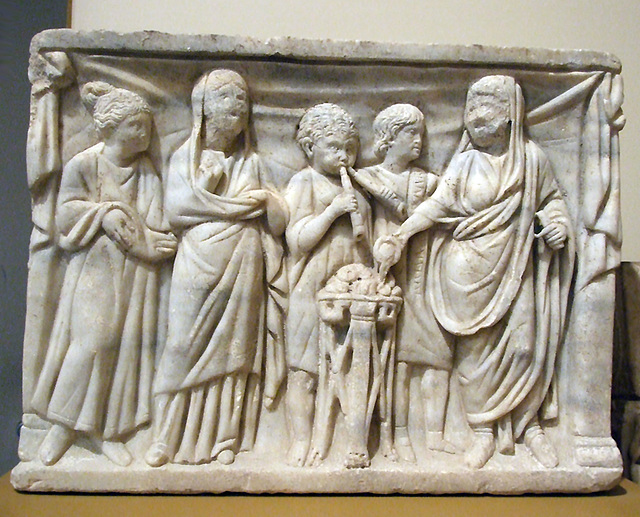 Cinerary Urn with an Offering Scene in the Boston Museum of Fine Arts, October 2009