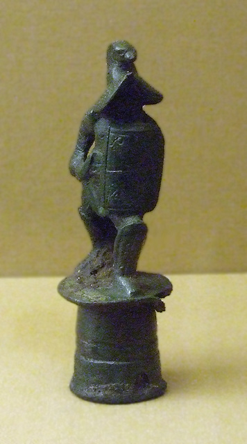 Bronze Handle with a Gladiator in the Boston Museum of Fine Arts, October 2009
