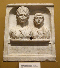 Funerary Relief of a Mother and Son in the Museum of Fine Arts, October 2009