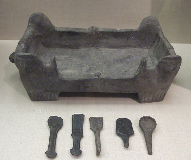 Etruscan Brazier and Spoons in the Boston Museum of Fine Arts, October 2009